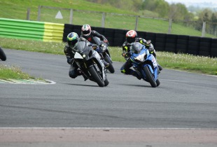 Riders on track at James Whitham track training day at Croft